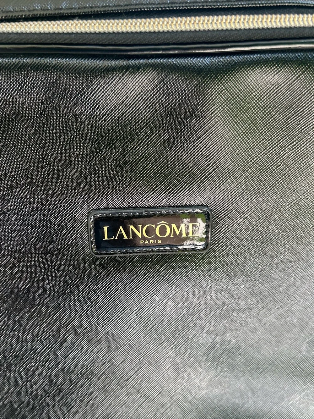 Lancôme Black Cosmetic Travel/Train Case bag